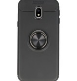 Softcase für Galaxy J3 2017 Case mit Ringhalter Schwarz