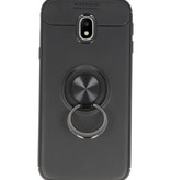 Softcase für Galaxy J3 2017 Case mit Ringhalter Schwarz