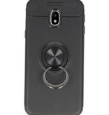 Softcase pour Galaxy J3 2017 Case avec porte-Bague Noir