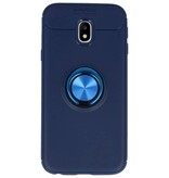 Funda Softcase para Galaxy J3 2017 con soporte para anillo Navy