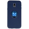 Softcase pour Galaxy J3 2017 Etui avec Porte-Bague Marine