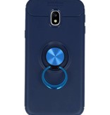 Softcase für Galaxy J3 2017 Case mit Ringhalter Navy