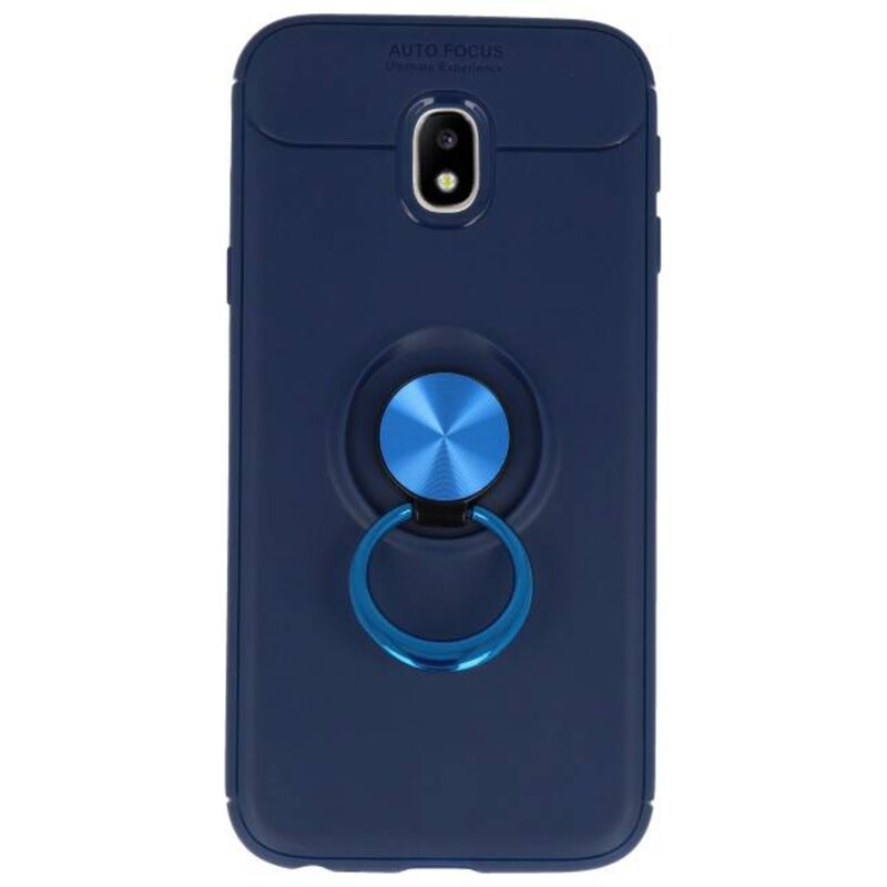Custodia Softcase per Galaxy J3 2017 con portacellulare Navy