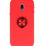 Softcase for Galaxy J3 2017 Case with Ring Holder Red