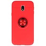 Custodia Softcase per Galaxy J3 2017 con anello rosso