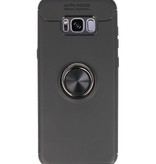 Blødtui til Galaxy S8 Plus Taske med Ring Holder Black