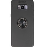 Soft Case für Galaxy S8 Plus Case mit Ringhalter Schwarz