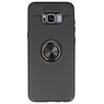 Étui souple pour étui Galaxy S8 Plus avec porte-bague noir