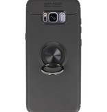 Soft Case für Galaxy S8 Plus Case mit Ringhalter Schwarz