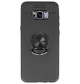 Blødtui til Galaxy S8 Plus Taske med Ring Holder Black