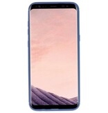 Étui souple pour étui Galaxy S8 Plus avec porte-bague bleu marine