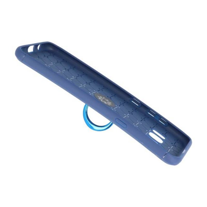 Étui souple pour étui Galaxy S8 Plus avec porte-bague bleu marine