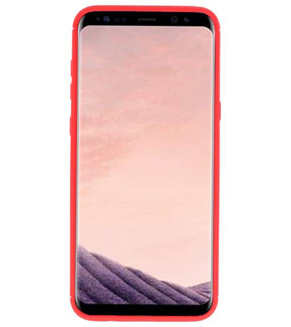 Softcase für Galaxy S8 Plus Hülle mit Ringhalter Rot