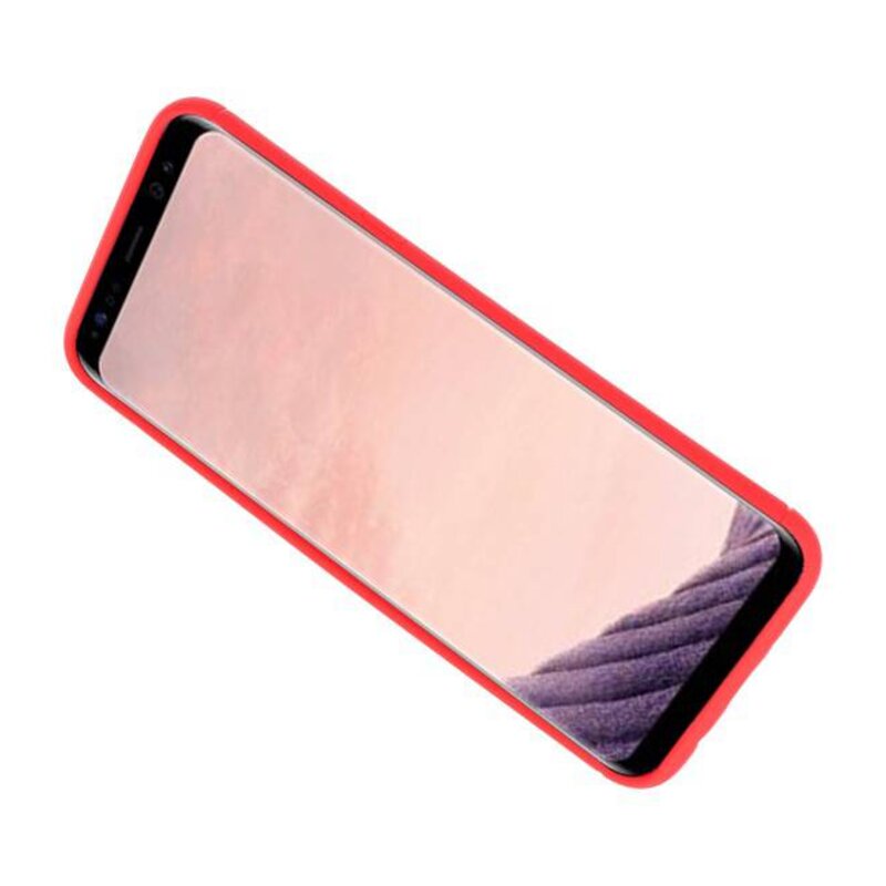 Softcase til Galaxy S8 Plus Taske med Ring Holder Red