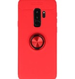 Blødtui til Galaxy S9 Plus Taske med Ring Holder Red