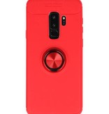 Soft case for Galaxy S9 Plus Case with Ring Holder Red