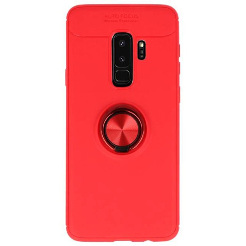 Custodia morbida per Galaxy S9 Plus Custodia con anello rosso