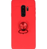 Blødtui til Galaxy S9 Plus Taske med Ring Holder Red