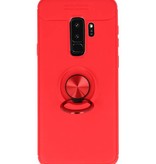 Soft case for Galaxy S9 Plus Case with Ring Holder Red