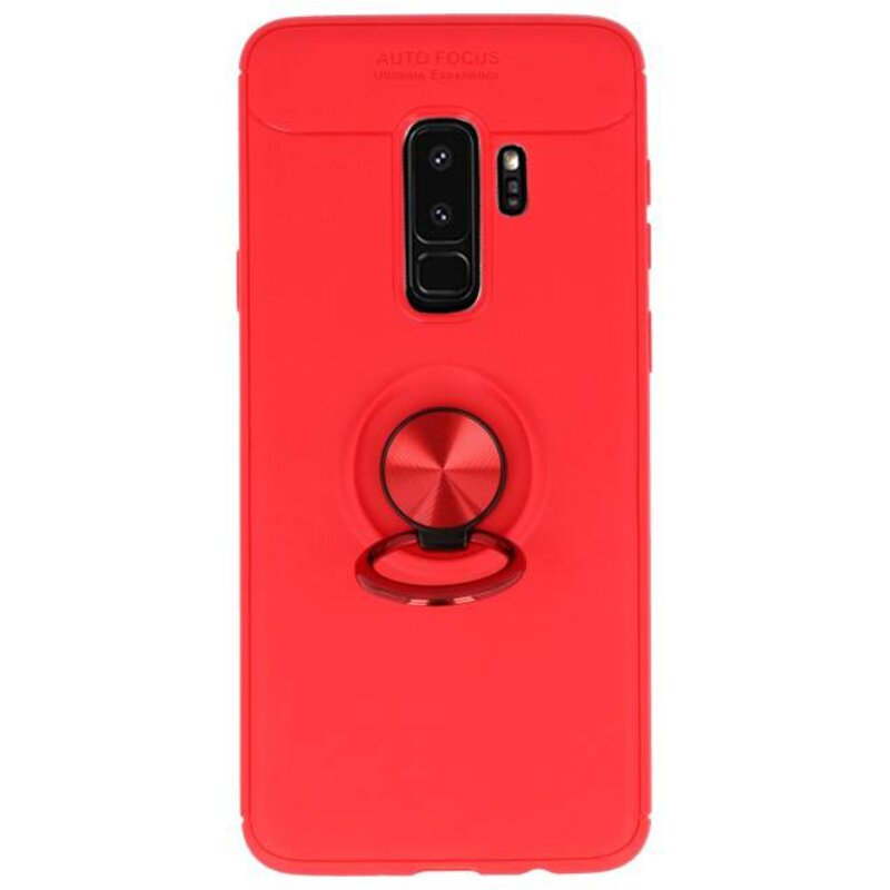 Custodia morbida per Galaxy S9 Plus Custodia con anello rosso
