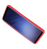 Custodia morbida per Galaxy S9 Plus Custodia con anello rosso