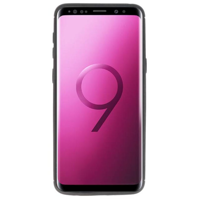 Custodia Softcase per Galaxy S9 con supporto per anello nero