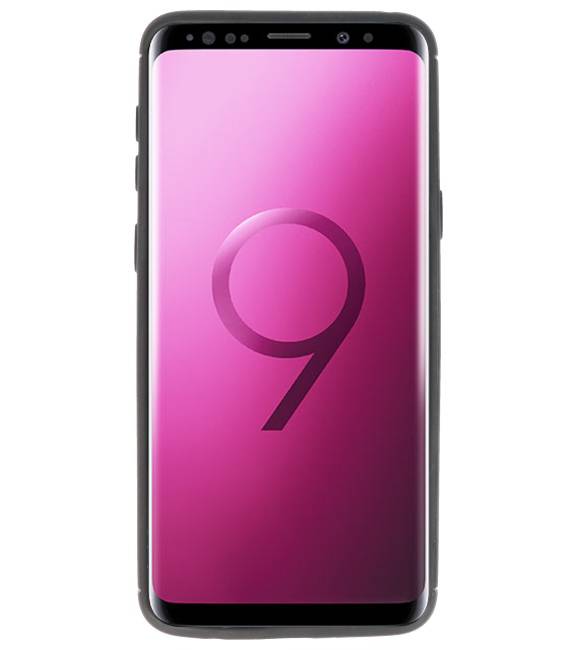 Custodia Softcase per Galaxy S9 con supporto per anello nero