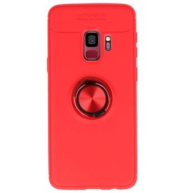 Softcase til Galaxy S9 Taske med Ring Holder Red