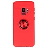 Custodia Softcase per Galaxy S9 con anello rosso
