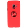 Custodia Softcase per Galaxy S9 con anello rosso