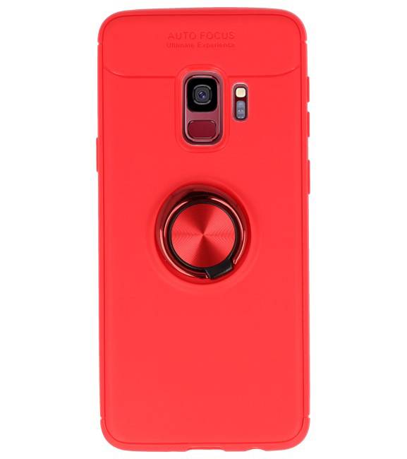 Softcase für Galaxy S9 Case mit Ringhalter Rot