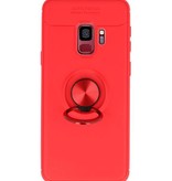 Custodia Softcase per Galaxy S9 con anello rosso