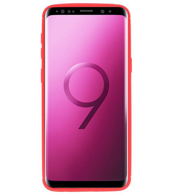 Softcase für Galaxy S9 Case mit Ringhalter Rot