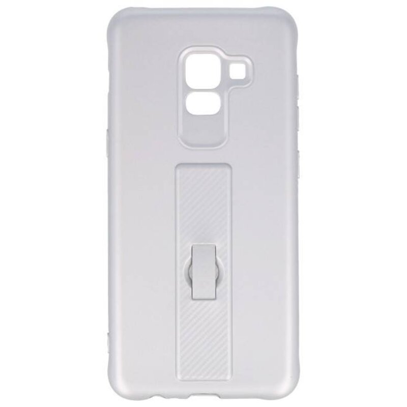 Carbon series case Samsung Galaxy A8 2018 Silver