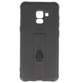 Custodia in carbonio serie Samsung Galaxy A8 2018 nera