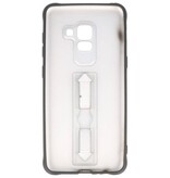 Custodia in carbonio serie Samsung Galaxy A8 2018 nera