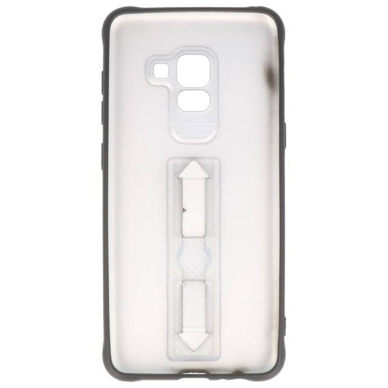 Custodia in carbonio serie Samsung Galaxy A8 2018 nera