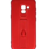 Custodia in carbonio serie Samsung Galaxy A8 2018 rossa