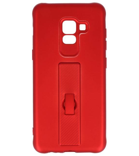 Carbon-Serie Gehäuse Samsung Galaxy A8 2018 Red