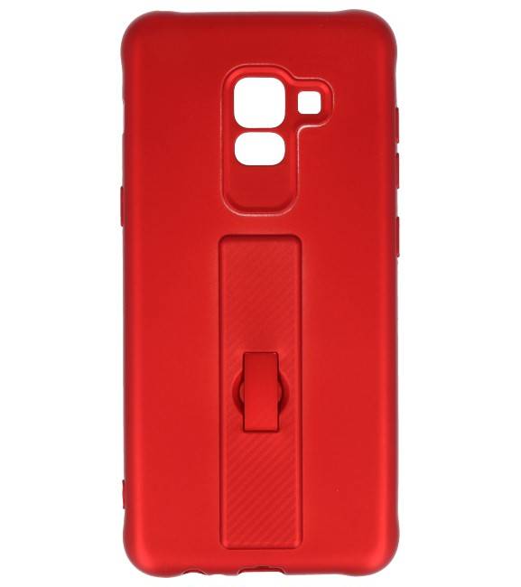 Carcasa de la serie Carbon Samsung Galaxy A8 2018 Red