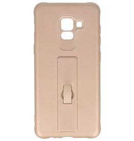 Custodia in carbonio serie Samsung Galaxy A8 2018 Gold