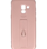 Carbon series hoesje Samsung Galaxy A8 2018 Roze