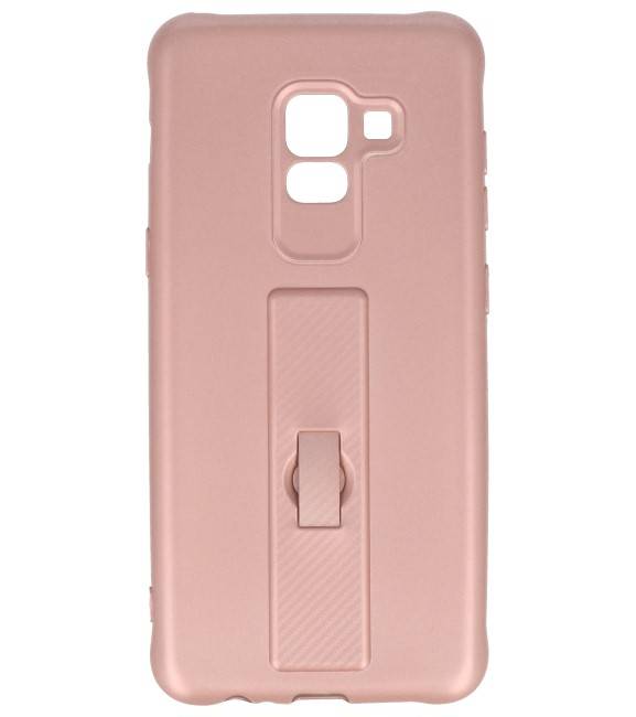 Carbon series hoesje Samsung Galaxy A8 2018 Roze