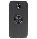 Softcase pour Galaxy J5 2017 Case avec porte-Bague Noir