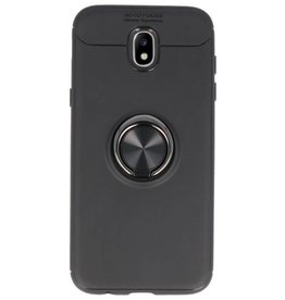 Softcase für Galaxy J5 2017 Case mit Ringhalter Schwarz