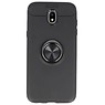 Softcase pour Galaxy J5 2017 Case avec porte-Bague Noir