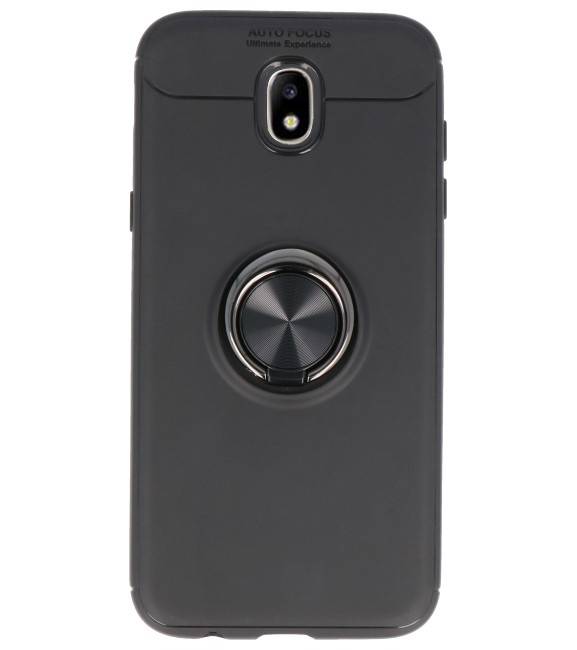 Softcase für Galaxy J5 2017 Case mit Ringhalter Schwarz