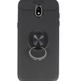 Softcase für Galaxy J5 2017 Case mit Ringhalter Schwarz