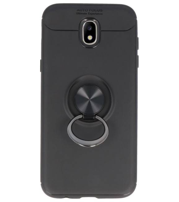 Softcase für Galaxy J5 2017 Case mit Ringhalter Schwarz