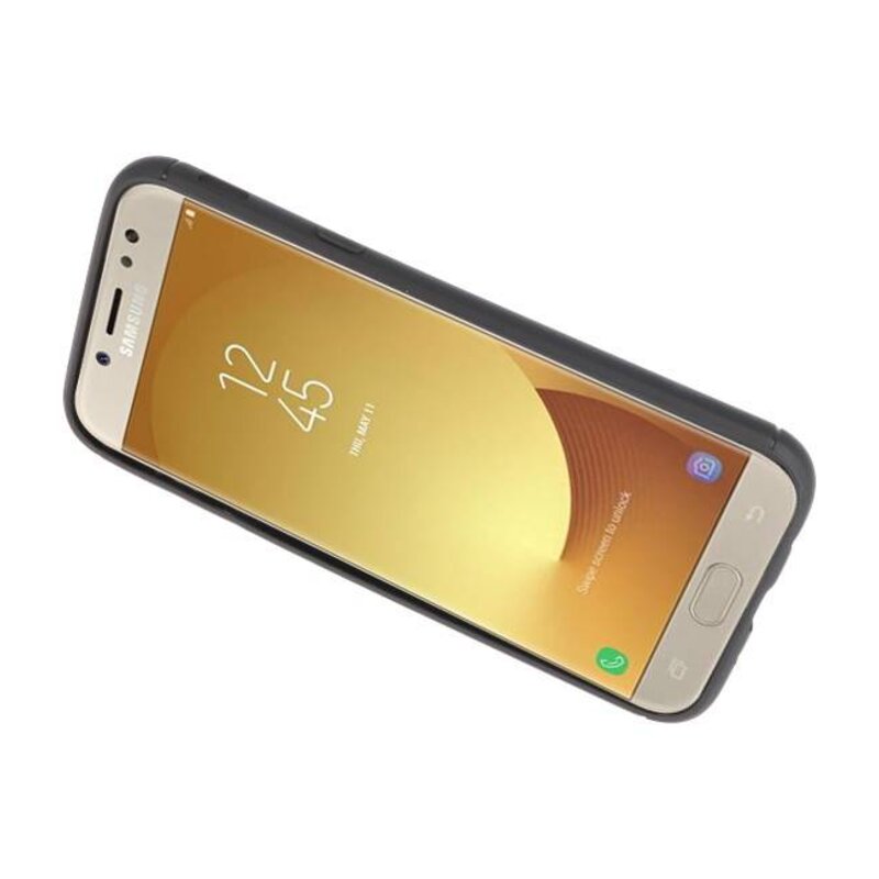 Softcase pour Galaxy J5 2017 Case avec porte-Bague Noir